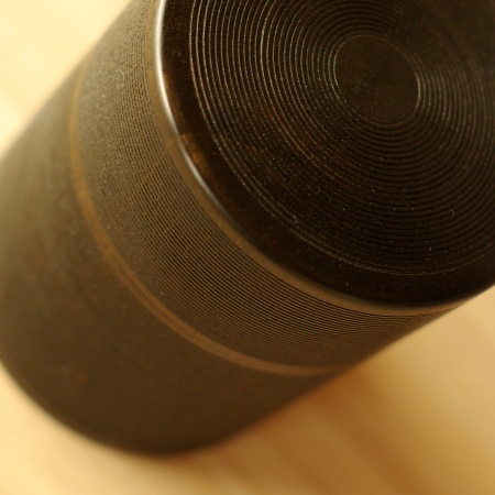奥の麻衣子 茶筒（大・黒1） 画像